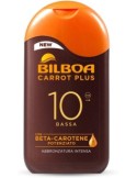 Bilboa, Latte Solare Carrot Plus SPF 10, Formula con Betacarotene per una Abbronzatura Intensa e Duratura, 200 ml