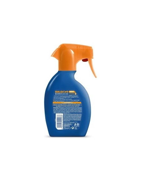 Bilboa Burrocacao Spray Solare Trigger SPF 20, Protezione Solare Media per Pelli Sensibili, Formula con Vitamina C, 250 ml