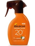 Bilboa, Trigger Solare Coconut Glow SPF 20, Crema Solare Spray con Olio di Cocco e Vitamina E, 250 ml