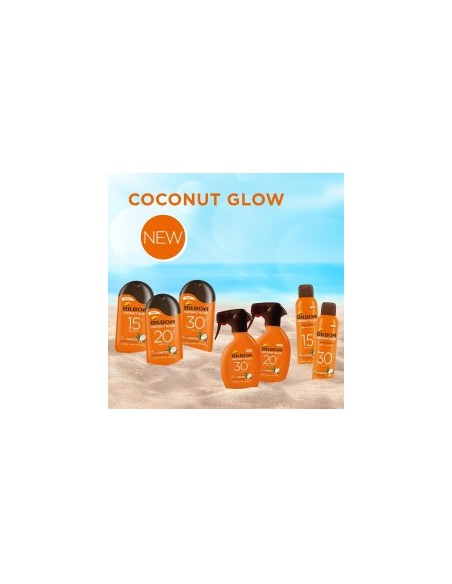 Bilboa, BOV Solare Coconut Glow SPF 15, Crema Solare Spray con Olio di Cocco e Vitamina E, 150 ml