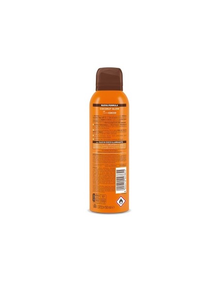 Bilboa, BOV Solare Coconut Glow SPF 15, Crema Solare Spray con Olio di Cocco e Vitamina E, 150 ml