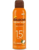 Bilboa, BOV Solare Coconut Glow SPF 15, Crema Solare Spray con Olio di Cocco e Vitamina E, 150 ml