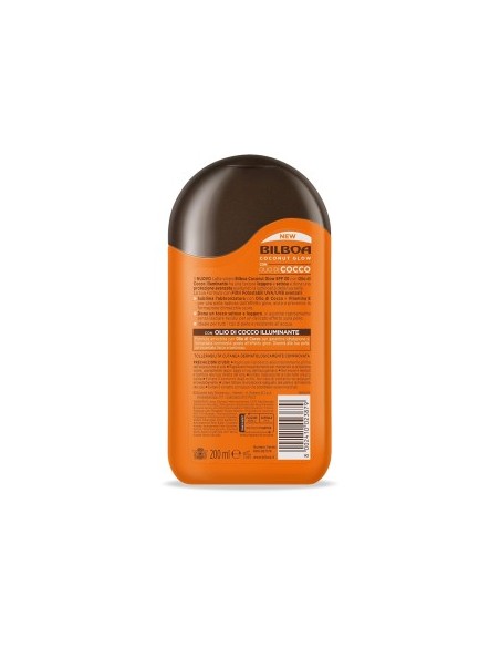Bilboa, Latte Solare Coconut Glow SPF 30, Crema Solare con Olio di Cocco e Vitamina E, 200 ml