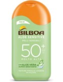 Bilboa, Protezione Solare Corpo Aloe Sensitive SPF 50+, Latte Solare Alta per Pelli Sensibili, 200 ml