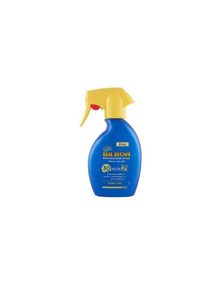 Bilboa, Bimbi Trigger Solare Bambini con Protezione SPF 30, 250 ml