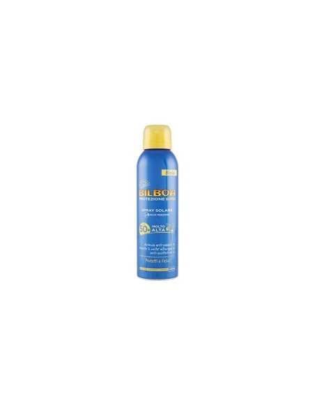 Bilboa Bimbi Spray Solare Bambini Multiposizione con Protezione Molto Alta SPF 50+, 150ml