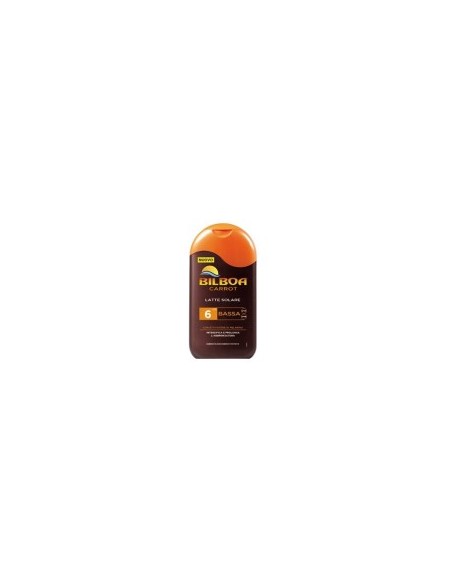 Bilboa, Carrot latte solare a bassa protezione FP6, con attivatore di melamina, 200ML