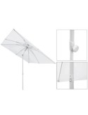 OMBRELLONE ARKANSAS 2,1X2,1MT BIANCO (base non inclusa)