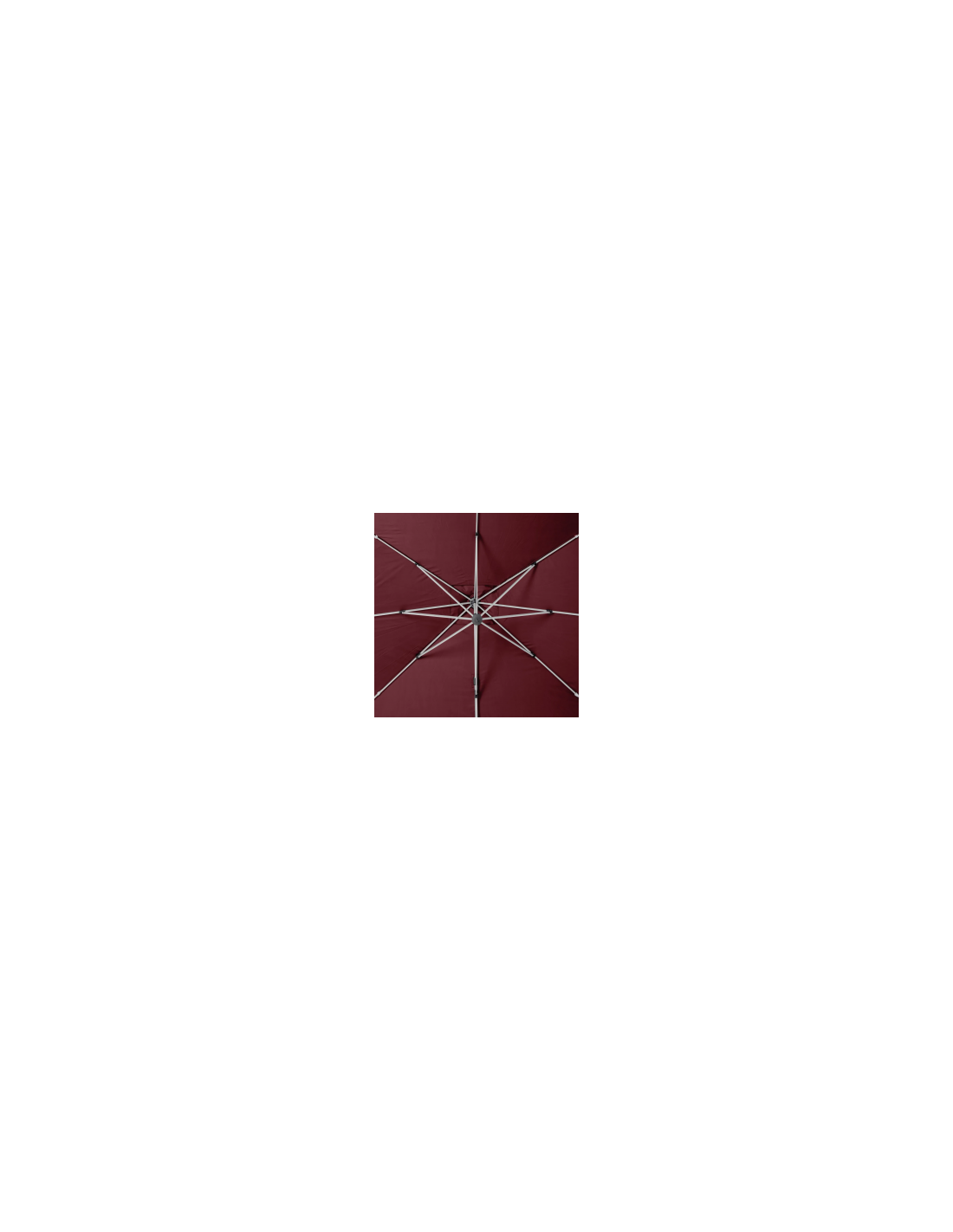 OMBRELLONE EQUADOR 3 X 4 BORDEAUX su TreG Ingrosso