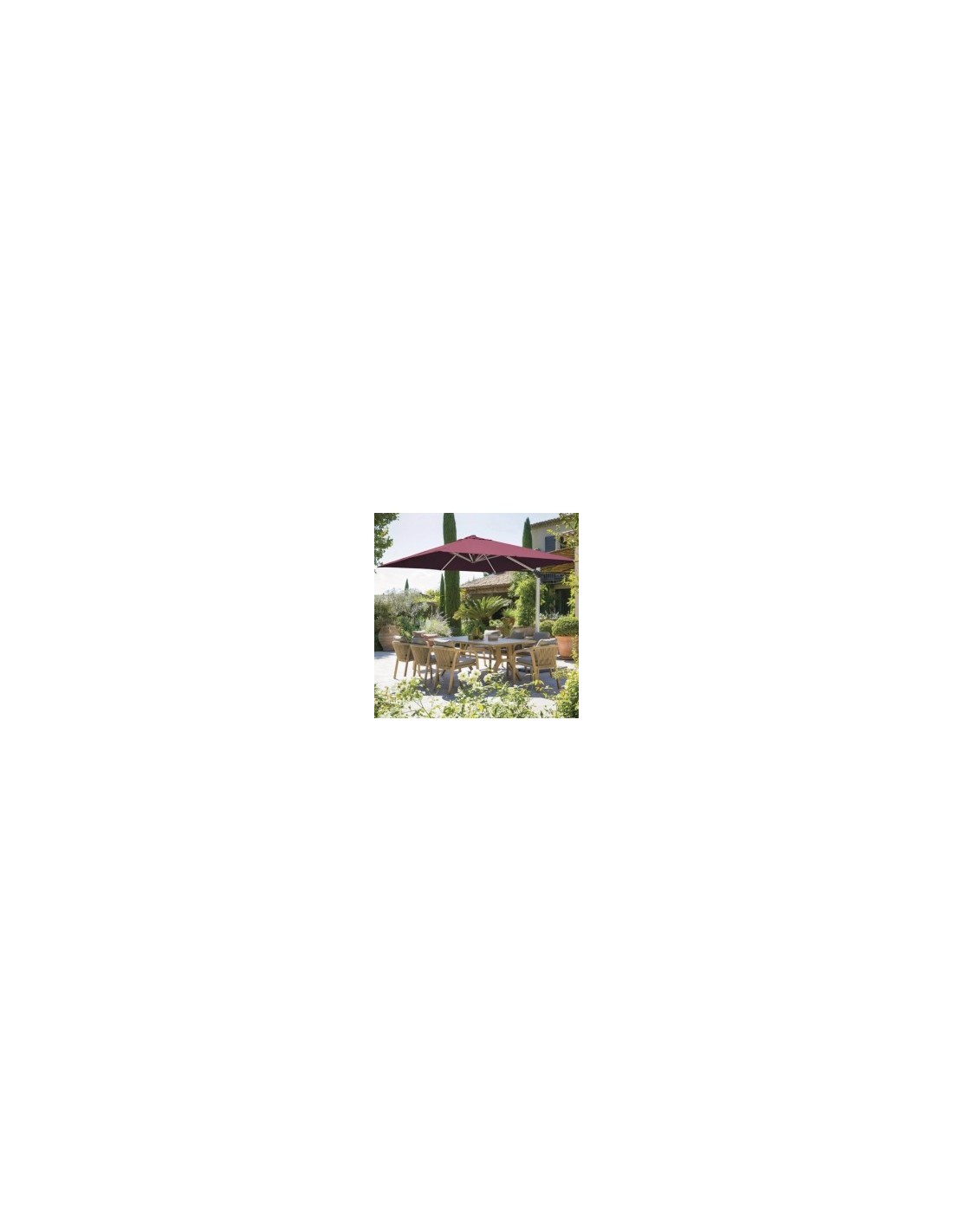 OMBRELLONE 171263D EQUADOR 3X3 BORDEAUX su TreG Ingrosso