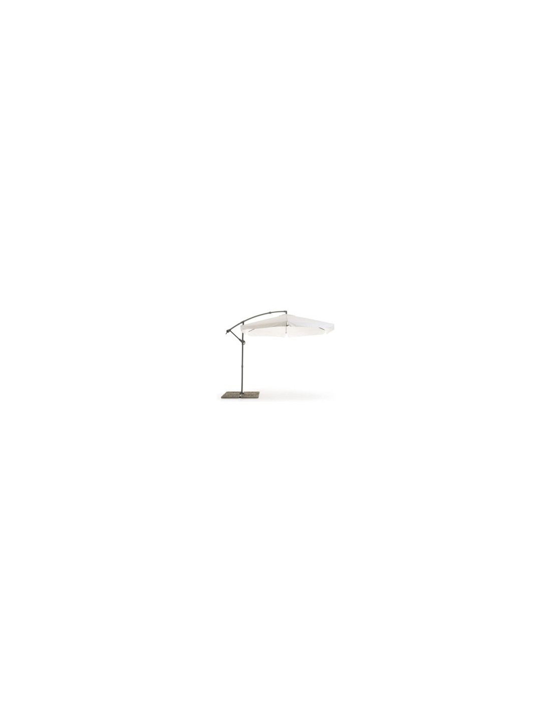 OMBRELLONE LUNA BIANCO 3 X 3 MT su TreG Ingrosso