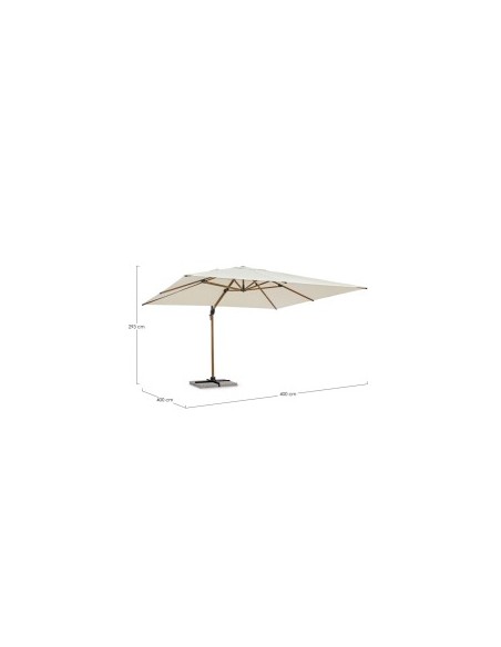 OMBRELLONE 0795683 ORION 4X4 NATURALE/BEIGE  (base non inclusa)