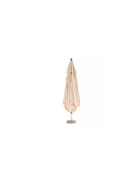 Ombrellone Oasis 3x3 m, palo centrale in legno, telo écru idrorepellente 250g/m², trattamento Scotchgard  (base non inclusa)