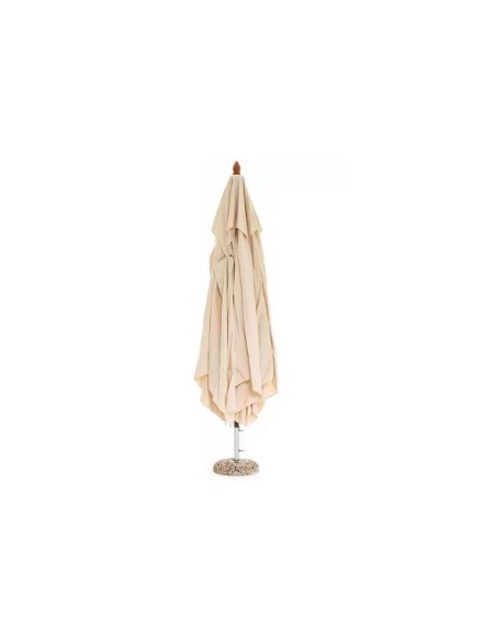 Ombrellone Oasis 3x4 m, palo centrale in legno, telo écru idrorepellente 250g/m², trattamento Scotchgard  (base non inclusa)