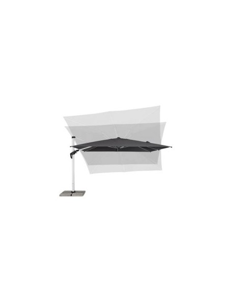 OMBRELLONE ARIES 4X4 ALLUMINIO GRIGIO SCURO (base non inclusa)