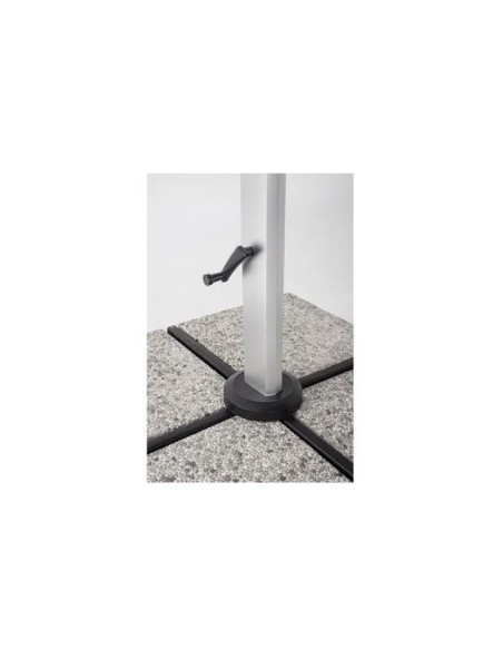 OMBRELLONE ARIES 4X4 ALLUMINIO GRIGIO SCURO (base non inclusa)