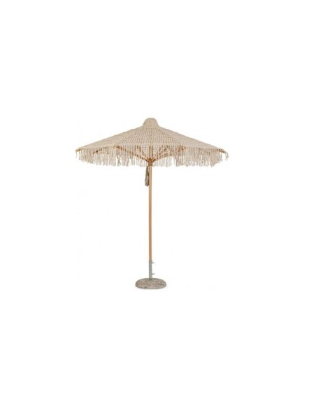 OMBRELLONE 0795439 MACRAME 2,5MT H2,5MT  NATURALE  (base non inclusa)