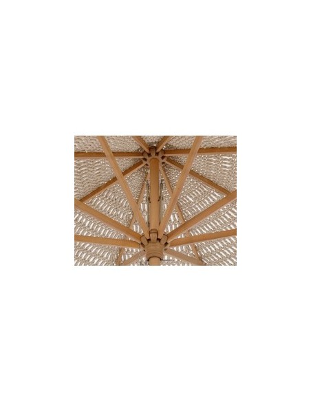 OMBRELLONE 0795439 MACRAME 2,5MT H2,5MT  NATURALE  (base non inclusa)