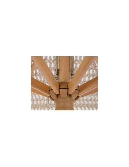 OMBRELLONE 0795439 MACRAME 2,5MT H2,5MT  NATURALE  (base non inclusa)