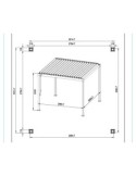 PERGOLA 0795804 GARDA 3X3 H2,4MT ANTRACITE