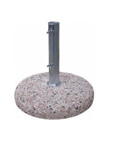 Base Ombrellone Cemento Kg55, Tubo Ø50, Cemento e Acciaio Zincato  (tubo in metallo non incluso)