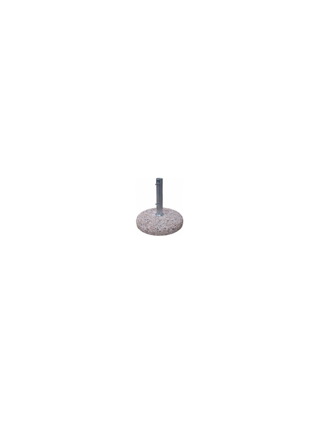 Base Ombrellone Cemento Kg55, Tubo Ø50, Cemento e Acciaio Zincato  (tubo in metallo non incluso)
