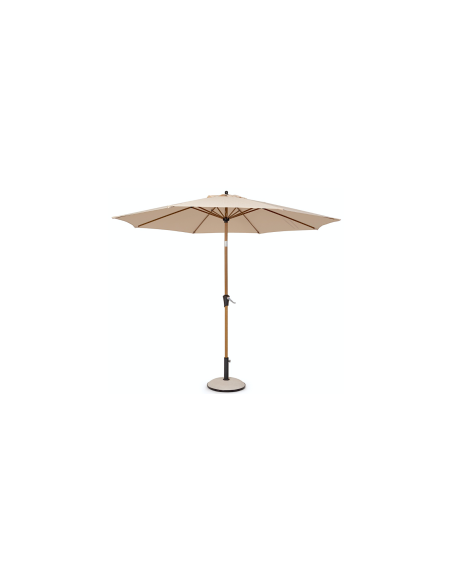 Ombrellone Palinuro 3m Beige/Naturale con Snodo, Struttura in Acciaio Trattato,  (base non inclusa)