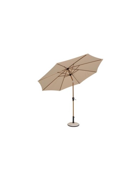 Ombrellone Palinuro 3m Beige/Naturale con Snodo, Struttura in Acciaio Trattato,  (base non inclusa)