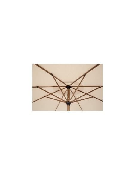 Ombrellone Palinuro 3m Beige/Naturale con Snodo, Struttura in Acciaio Trattato,  (base non inclusa)