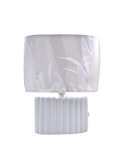 LAMPADA TAVOLO L2253 CERAMICA BIANCO 25X12CM