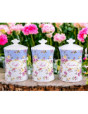 TRIS BARATTOLI 82265 ROMANTIC ROSE CERAMICA