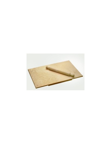 ASSE PER PASTA BETULLA 58X38CM CON MATTARELLO 35CM
