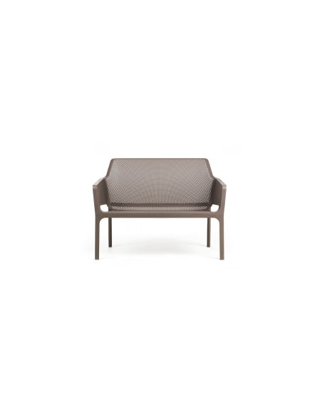 PANCHINA NET TORTORA 116X70 H42/86CM