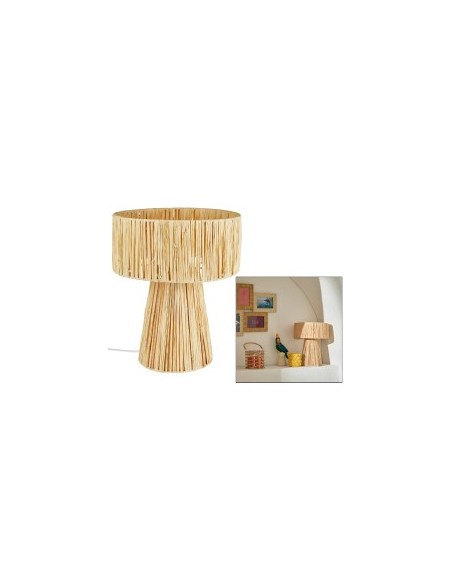LAMPADA TAVOLO 205949 ORANE 28X34CM FIBRA/METALLO
