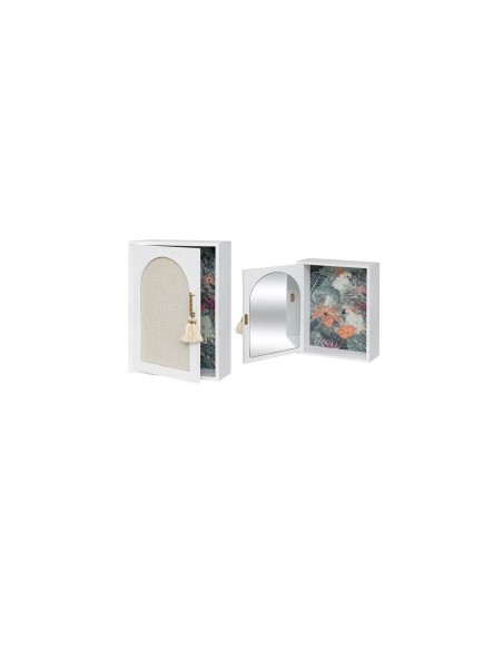 SCATOLA PORTACHIAVI 206425 WILD ROMANCE 20X8X28CM CON SPECCHIO