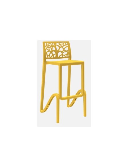 SGABELLO ZEFIRO GIALLO OCRA 75CM su TreG Ingrosso