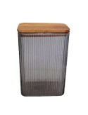 CONTENITORE 2,1LT COPERCHIO LEGNO COLORI ASSORTITI