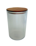 CONTENITORE TONDO 2,2LT COPERCHIO LEGNO