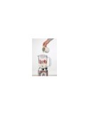 Frullatore Positano, tazza vetro 1,5L, 4 velocità, Pulse, tritaghiaccio, lame inox, design mediterraneo, elegante e potente