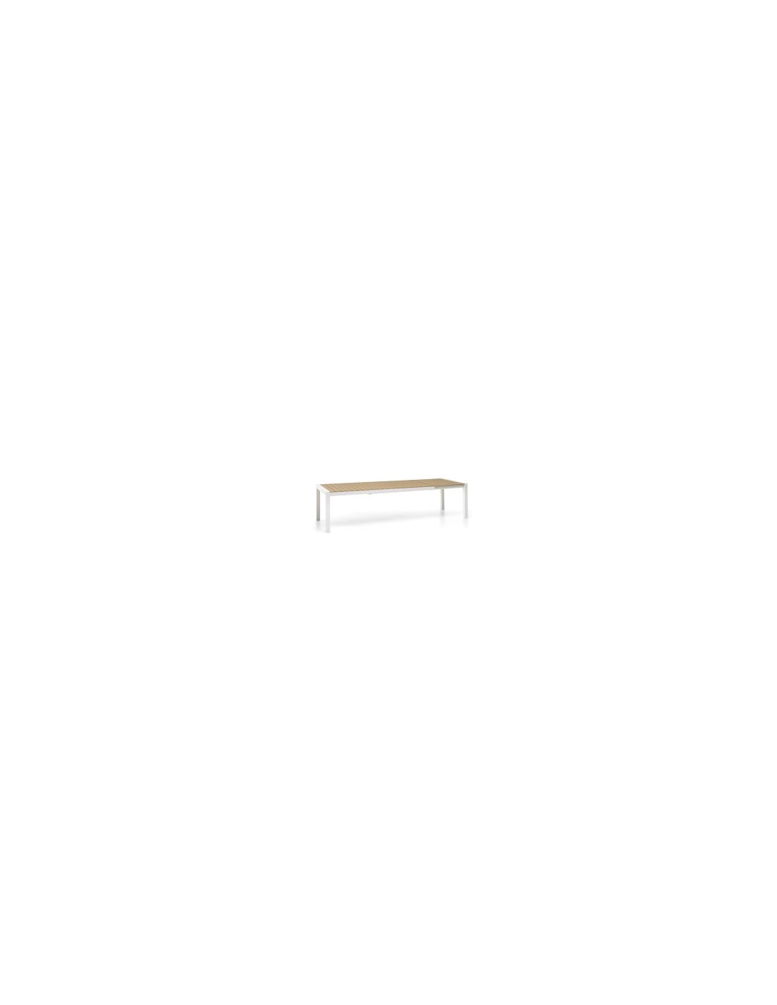 TAVOLO M0992-08 SANTORINI BIANCO 220/292X100CM ALLUNGABILE su TreG ...