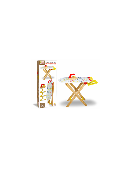 FATTO DI LEGNO - ASSE DA STIRO CON ACCESSORI 60X25X54CM