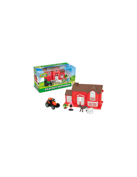LINEA VERDE - PLAYSET FATTORIA CON TRATTORE E ACCESSORI