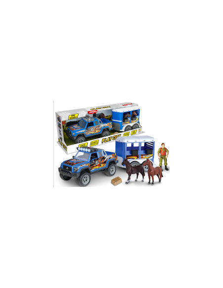 PLAY CITY - PLAYSET TRASPORTO CAVALLI LUCI E SUONI