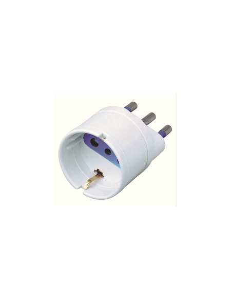 ADATTATORE SCHUKO E259 16A BIANCO