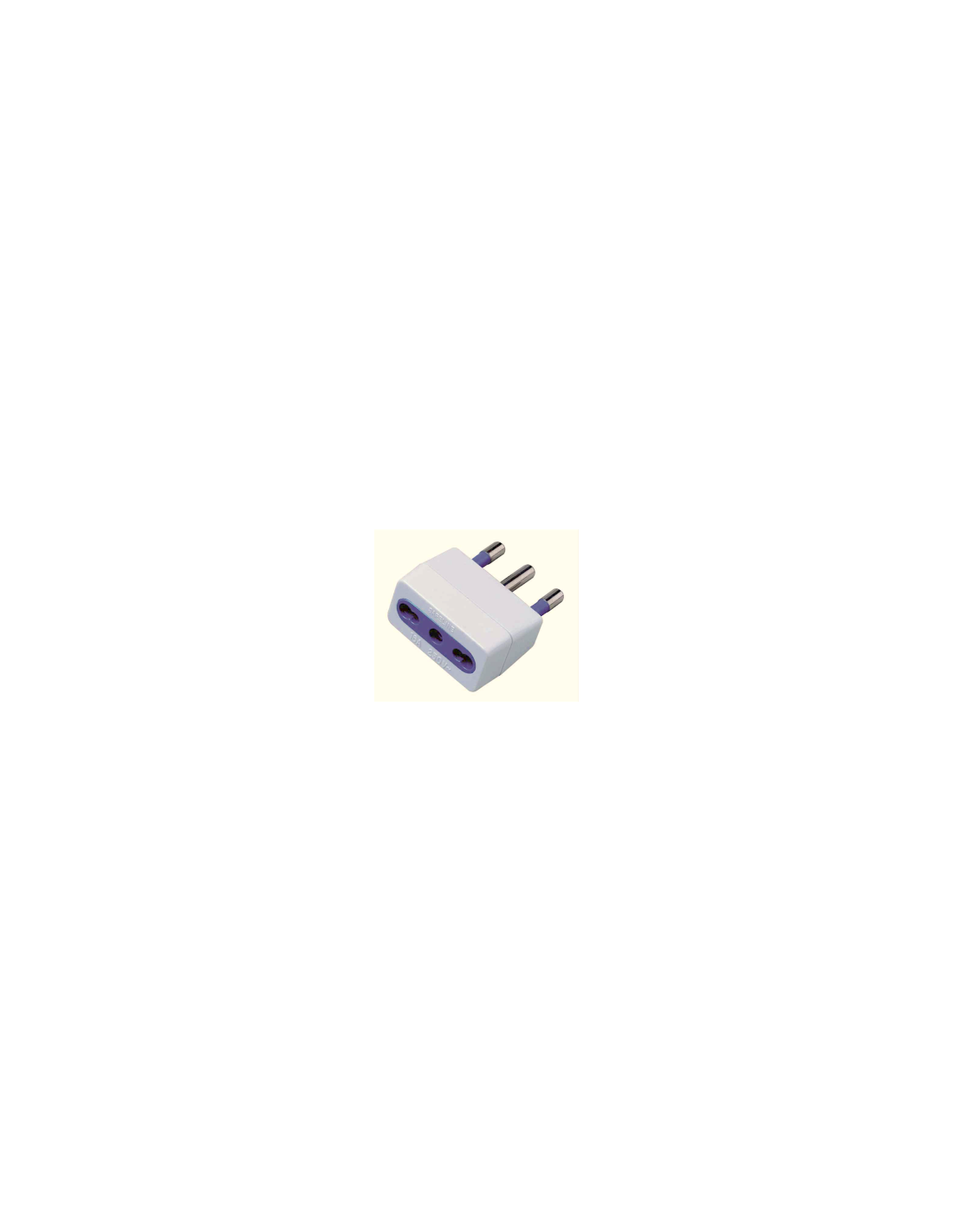 ADATTATORE SPINA E275 10/16A BIANCO