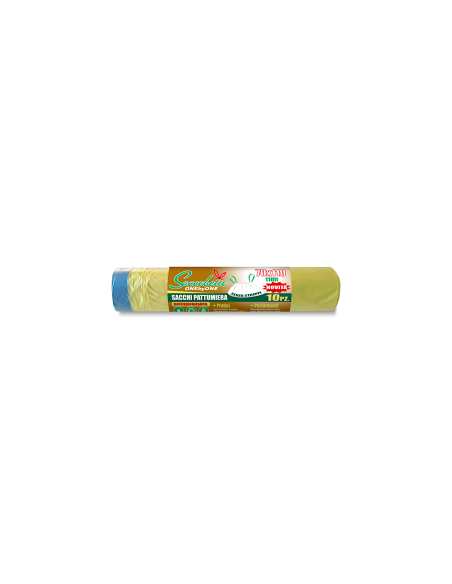 CONF 10 SACCHI PATT GIALLO 110LT 70X110