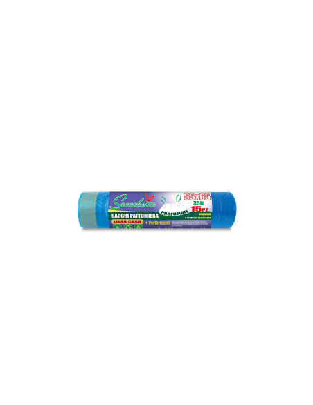 CONF 15 SACCHI PATT AZZZURRO 35LT 55X65 PROFUMATI