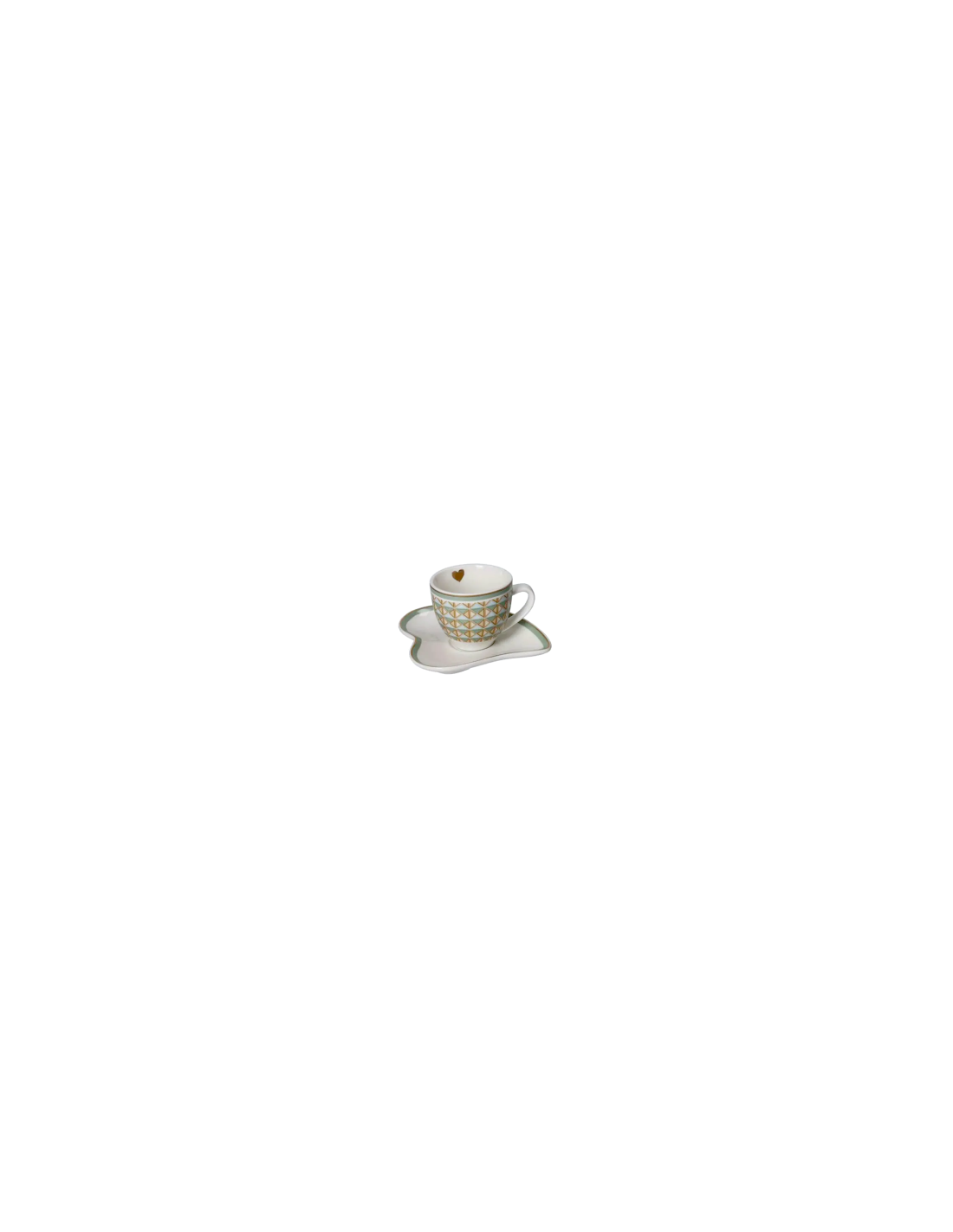 TAZZINA CAFFE CON PIATTINO DIAMANTINO