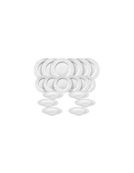 SERVIZIO TAVOLA 18PZ MILANO BIANCO