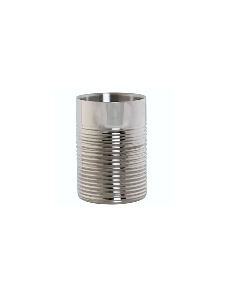 PORTABOTTIGLIA PC214615 INOX 12X12X18CM PLATINATO